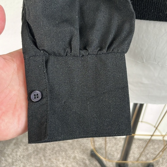 French Connection Addin Mixed Media Dress Shirt Sweater Sweater - Picture 3 of 7